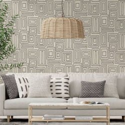 Decoraci&oacute;n con Papel Pintado Geometry GM30407
